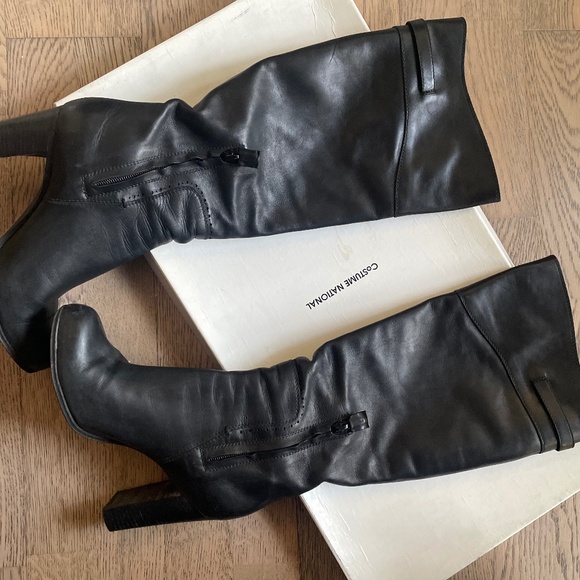 Costume National Size 7 Heeled Boots - Picture 1 of 2